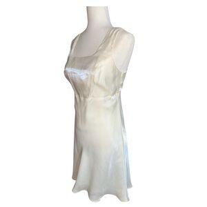 Vintage iridescent off white mini dress by LA GLO